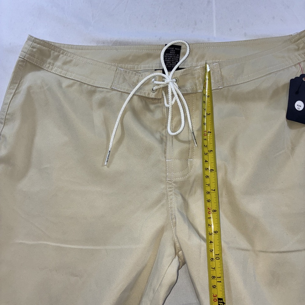 Athleta Tan Khaki Wide Leg Board Pants Lace Up Drawstring Size 10 Style 35392 - Picture 3 of 12